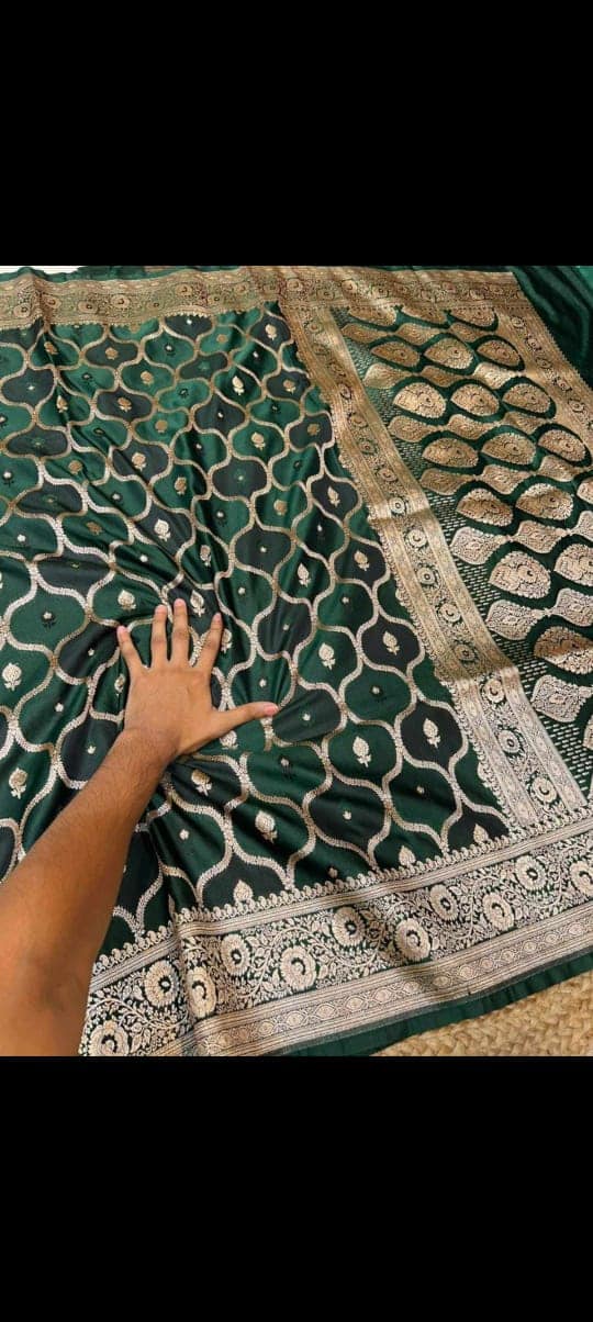 Ahamaura Pure Mashru Silk Banarasi Saree for Women