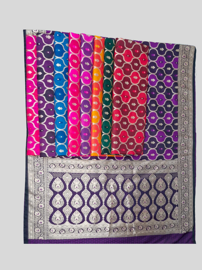 Ahamaura Pure Mashru Silk Banarasi Saree for Women