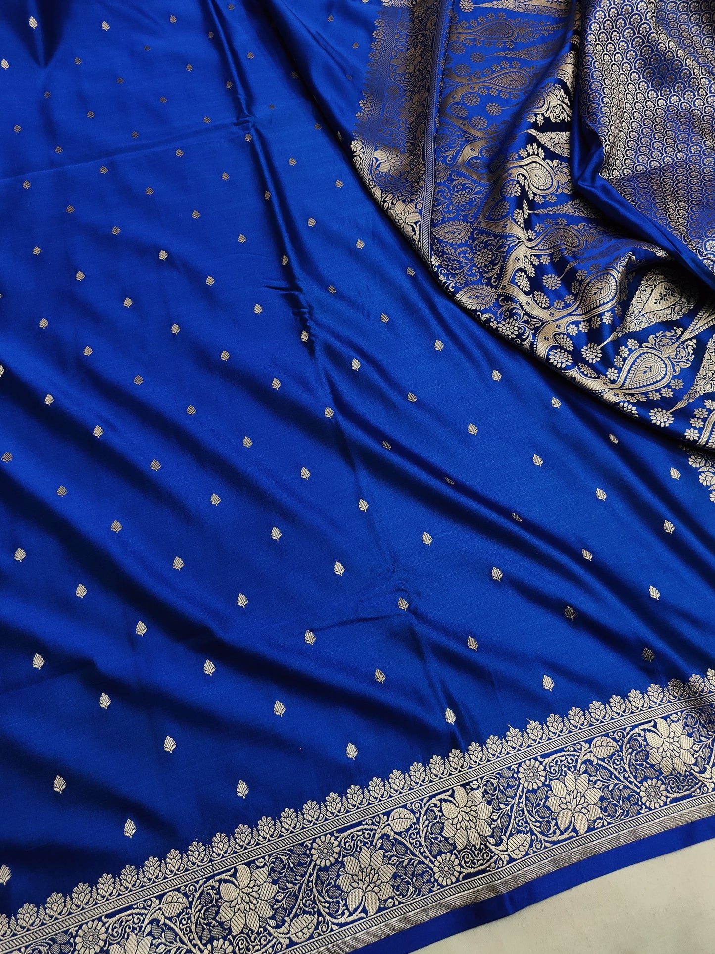 Ahamaura Banarasi Deyble Mashru Silk Saree