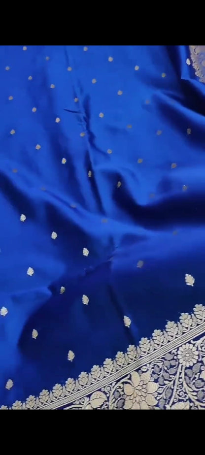 Ahamaura Banarasi Deyble Mashru Silk Saree