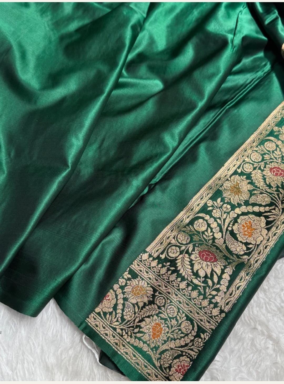 Ahamaura Banarasi Deyble Mashru Silk Soft Heavy Quality Saree with Zari & Mina Work for Women – Traditional & Trendy