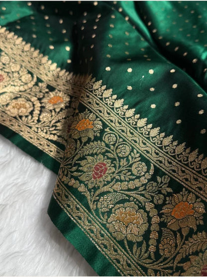 Ahamaura Banarasi Deyble Mashru Silk Soft Heavy Quality Saree with Zari & Mina Work for Women – Traditional & Trendy