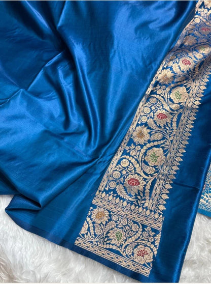 Ahamaura Banarasi Deyble Mashru Silk Soft Heavy Quality Saree with Zari & Mina Work for Women – Traditional & Trendy