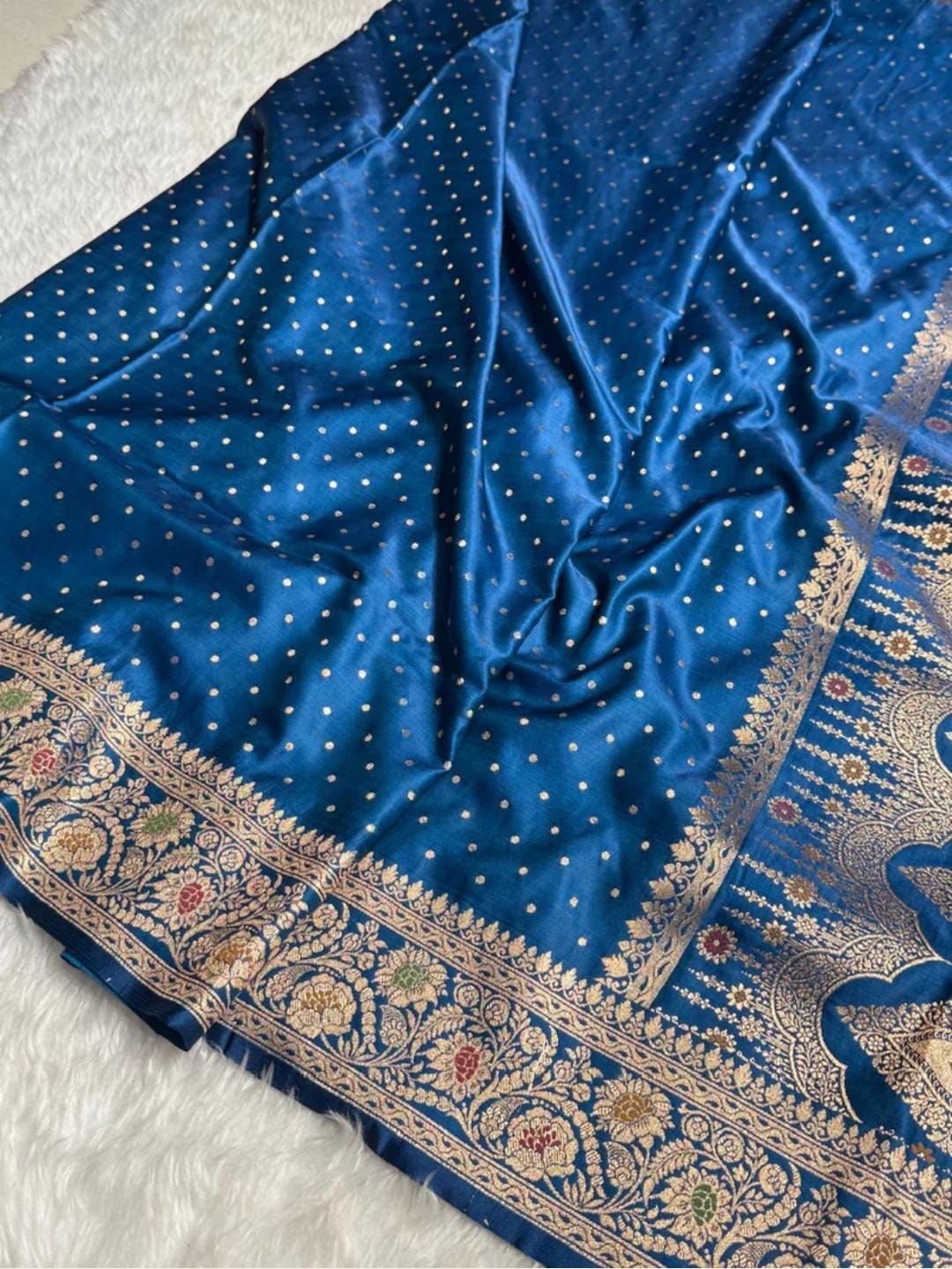 Ahamaura Banarasi Deyble Mashru Silk Soft Heavy Quality Saree with Zari & Mina Work for Women – Traditional & Trendy