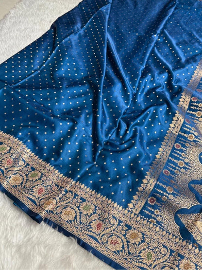 Ahamaura Banarasi Deyble Mashru Silk Soft Heavy Quality Saree with Zari & Mina Work for Women – Traditional & Trendy