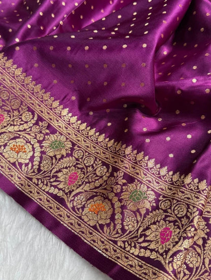 Ahamaura Banarasi Deyble Mashru Silk Soft Heavy Quality Saree with Zari & Mina Work for Women – Traditional & Trendy