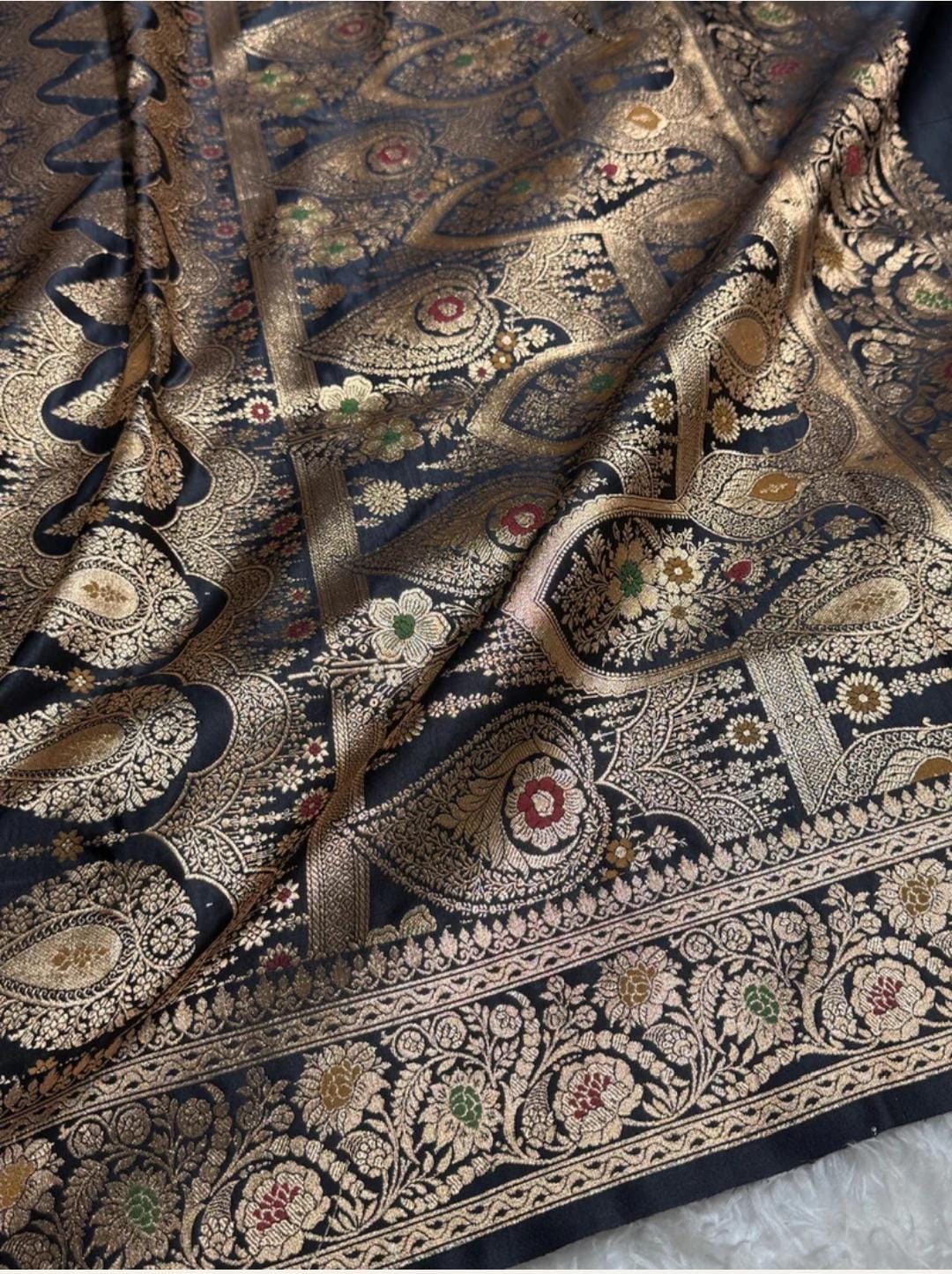 Ahamaura Banarasi Deyble Mashru Silk Soft Heavy Quality Saree with Zari & Mina Work for Women – Traditional & Trendy