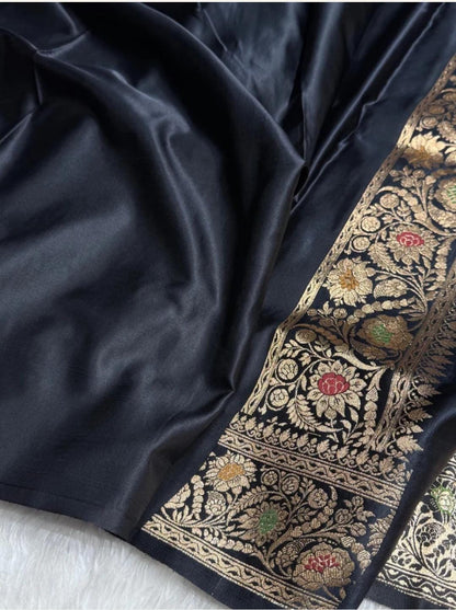 Ahamaura Banarasi Deyble Mashru Silk Soft Heavy Quality Saree with Zari & Mina Work for Women – Traditional & Trendy