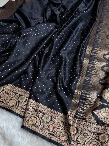 Ahamaura Banarasi Deyble Mashru Silk Soft Heavy Quality Saree with Zari & Mina Work for Women – Traditional & Trendy