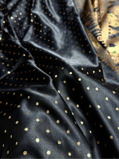 Ahamaura Banarasi Deyble Mashru Silk Soft Heavy Quality Saree with Zari & Mina Work for Women – Traditional & Trendy