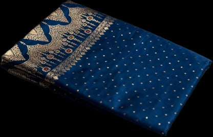 Ahamaura Banarasi Deyble Mashru Silk Soft Heavy Quality Saree with Zari & Mina Work for Women – Traditional & Trendy