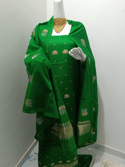 AHAMAAURA BANARASI COTTON SILK SUITS