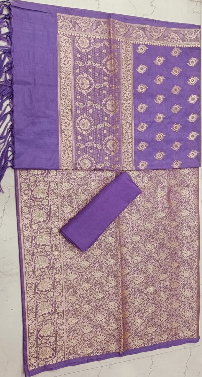 AHAMAURA BANARASI BROCADE KATAN SILK SUIT