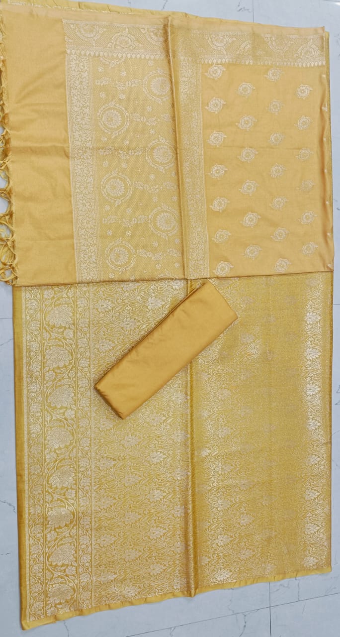 AHAMAURA BANARASI BROCADE KATAN SILK SUIT