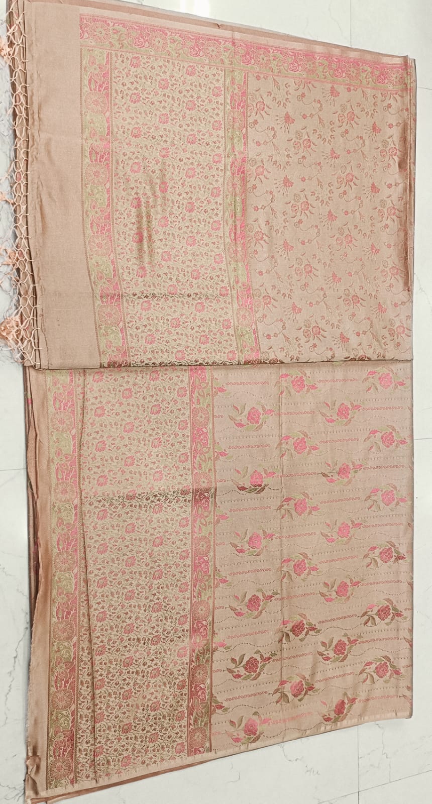 Ahamaura Banarasi handloom katan silk suit