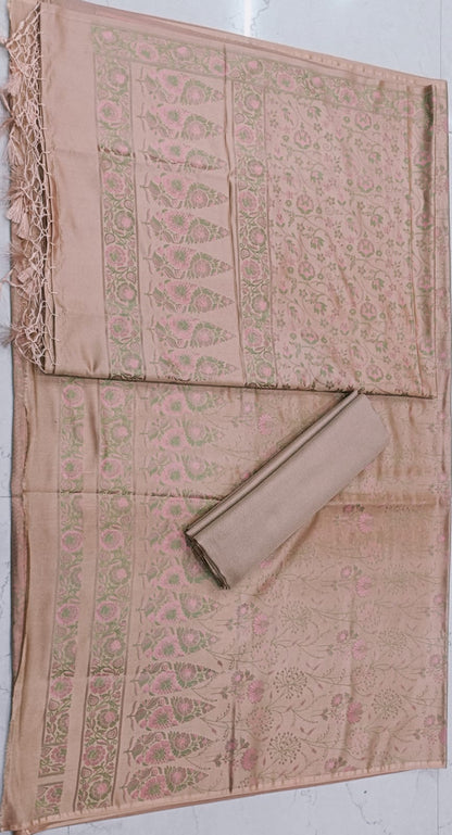 Ahamaura Banarasi handloom katan silk suit
