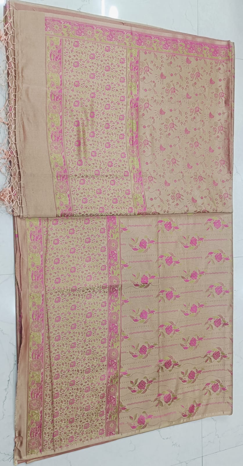 Ahamaura Banarasi handloom katan silk suit