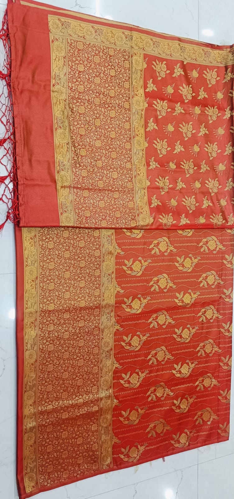 Ahamaura Banarasi handloom katan silk suit