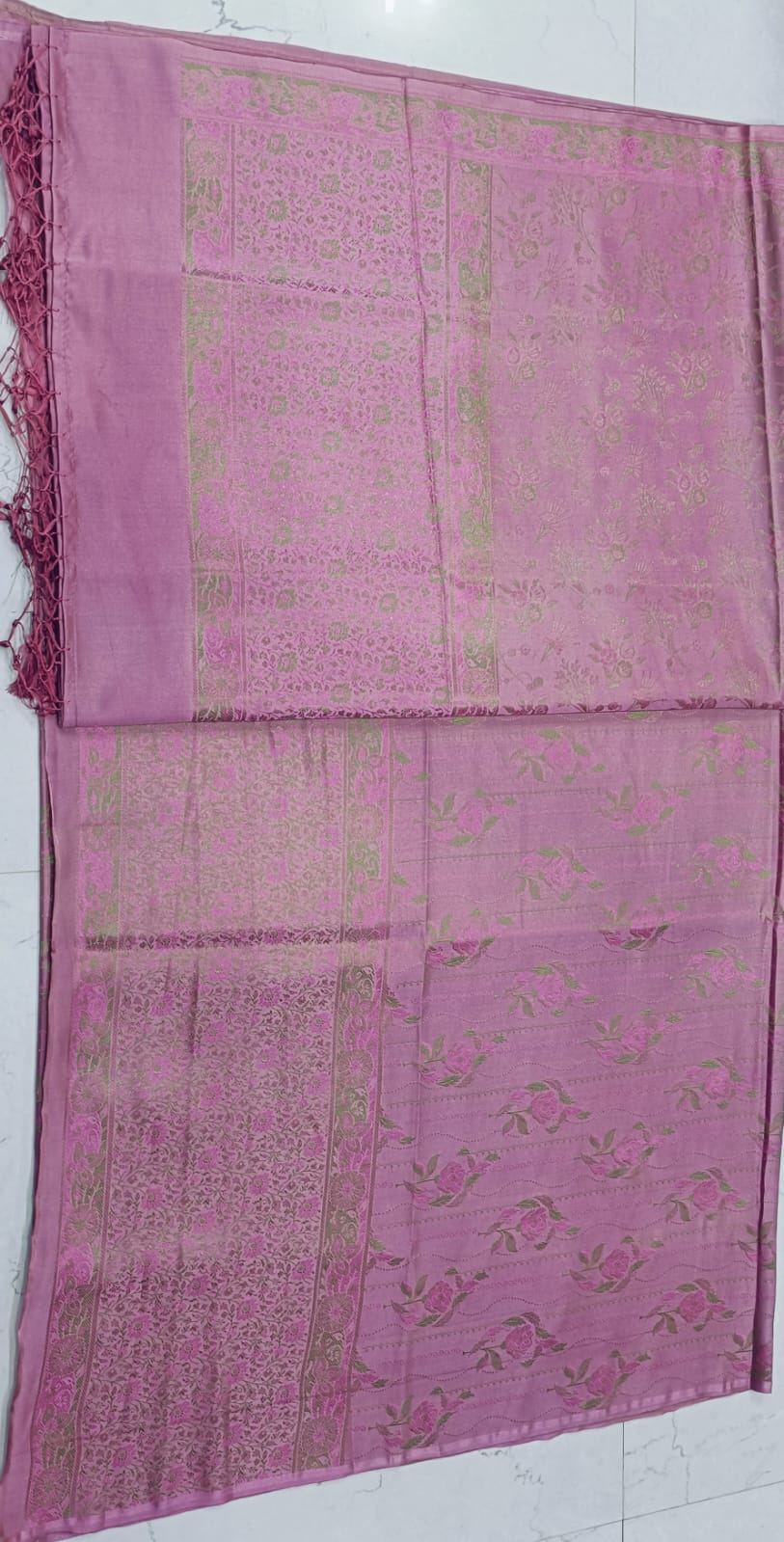 Ahamaura Banarasi handloom katan silk suit