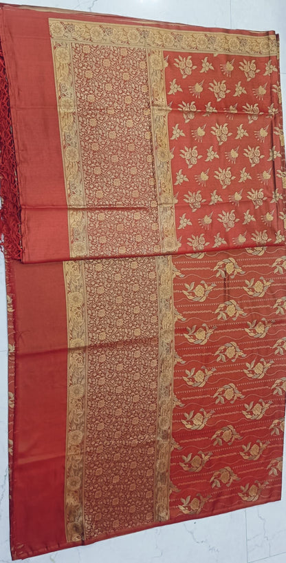Ahamaura Banarasi handloom katan silk suit