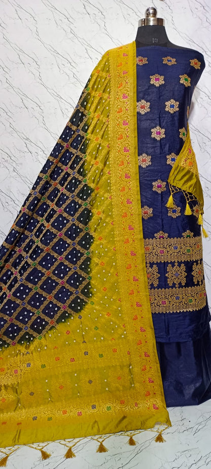 Ahamaura Dupion silk suit