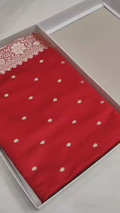 Ahamaura Banarasi Deyble Mashru Silk Saree