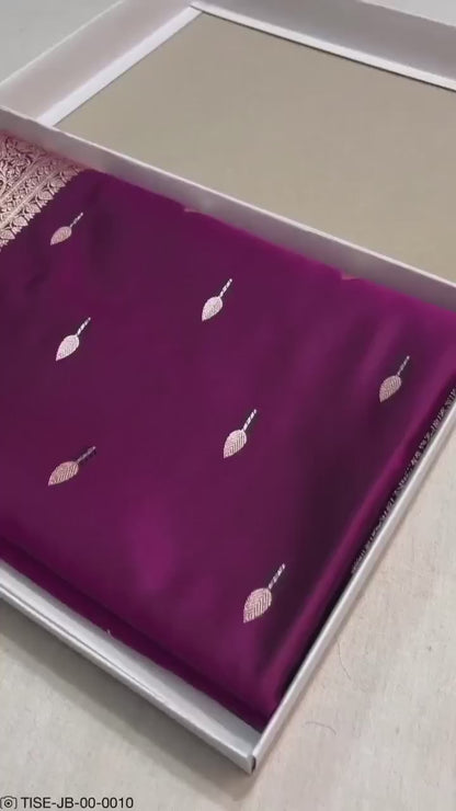 Ahamaura Tilak Buti Mashru Silk Banarasi Saree