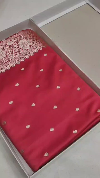 Ahamaura Banarasi Deyble Mashru Silk Saree