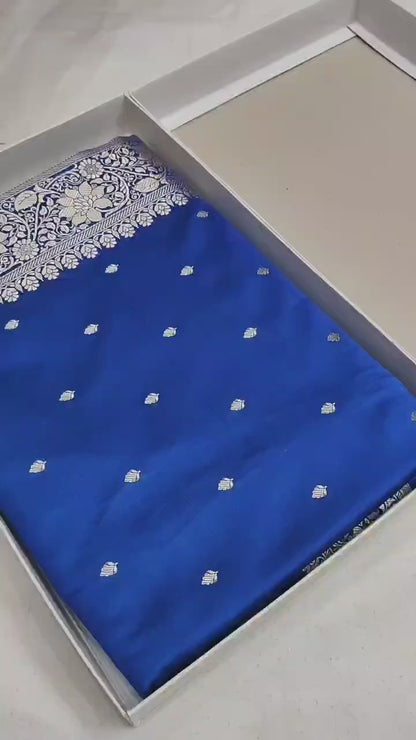 Ahamaura Banarasi Deyble Mashru Silk Saree